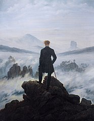 Le voyageur au-dessus de la mer de nuages, de Caspar David Friedrich